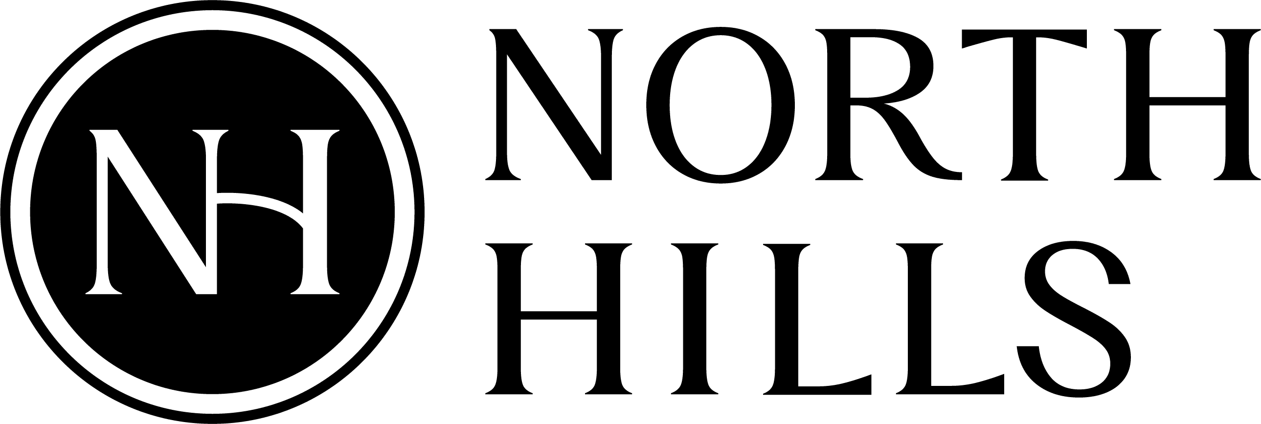 North Hills Secondary Logo Black
